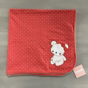 Baby Girl New Gymboree Bear-y Bear Blanket Pink Coral NWT